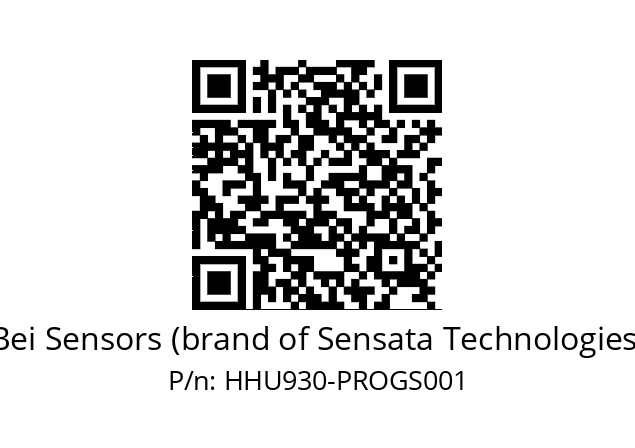  HHU9S30/E7/RP2X//XPROG//G3R020// Bei Sensors (brand of Sensata Technologies) HHU930-PROGS001