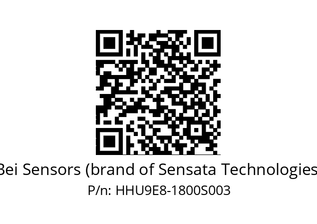  HHU9SE8//PG5V/US/01800//G3R005//U3---- Bei Sensors (brand of Sensata Technologies) HHU9E8-1800S003