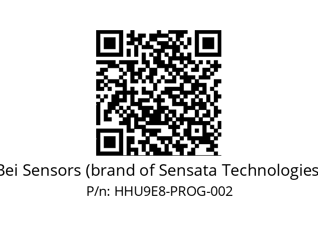  HHU9_E8//RP2X//XPROG//GMR//U3B4-- Bei Sensors (brand of Sensata Technologies) HHU9E8-PROG-002