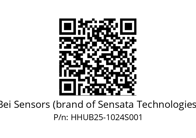  HHUBS25/E5/5GE9//01024//GXR//U3B2-- Bei Sensors (brand of Sensata Technologies) HHUB25-1024S001