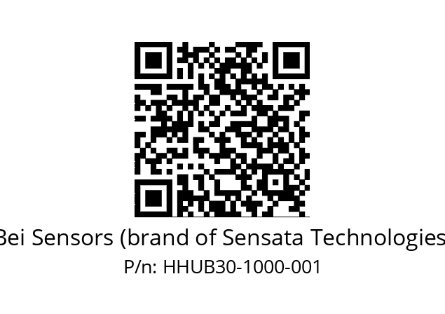  HHUB_30//5GE9//01000//GXR//--B2-- Bei Sensors (brand of Sensata Technologies) HHUB30-1000-001