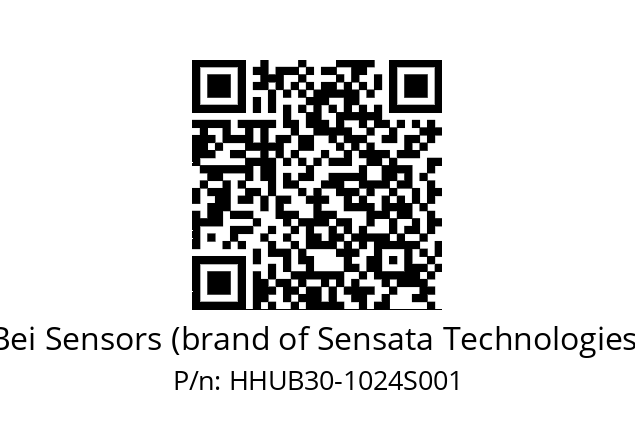  HHUBS30/E4/2G29//01024//GXR//--B2-- Bei Sensors (brand of Sensata Technologies) HHUB30-1024S001