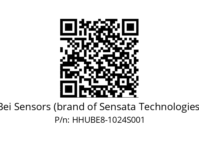  HHUBSE8//PG5V/US/01024//GXR//U3B2-- Bei Sensors (brand of Sensata Technologies) HHUBE8-1024S001