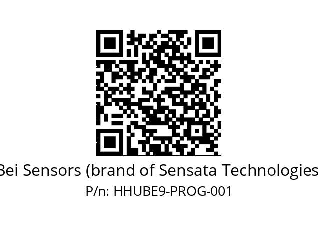  HHUB_E9//PP5X//XPROG//GXR//U3B2-- Bei Sensors (brand of Sensata Technologies) HHUBE9-PROG-001