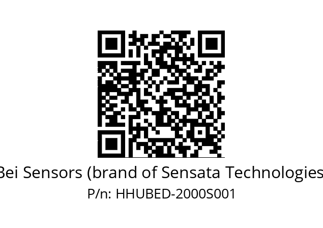  HHUBSED/E4/2G29//02000//GXR//U7B2-- Bei Sensors (brand of Sensata Technologies) HHUBED-2000S001