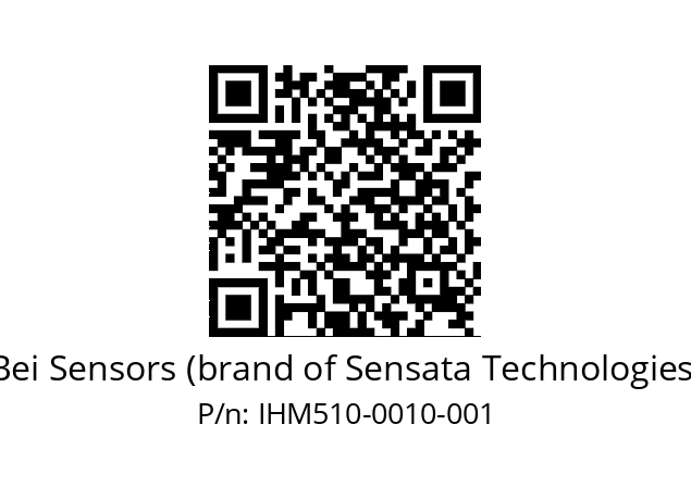  IHM5_10//2G29//00010//G3R020// Bei Sensors (brand of Sensata Technologies) IHM510-0010-001