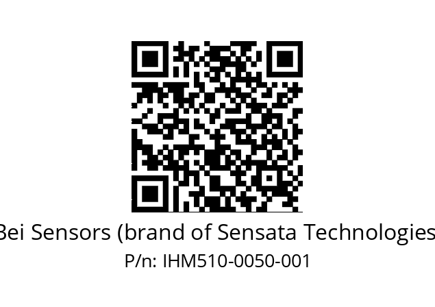  IHM5_10//2G29//00050//G6R// Bei Sensors (brand of Sensata Technologies) IHM510-0050-001