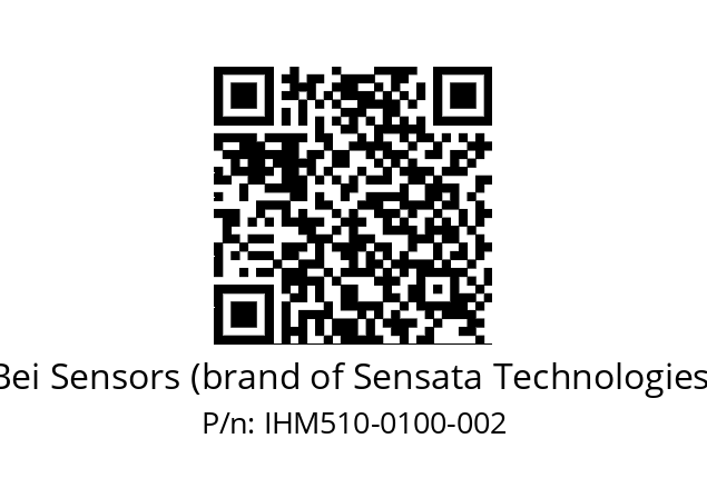  IHM5_10//2G29//00100//GPR030// Bei Sensors (brand of Sensata Technologies) IHM510-0100-002