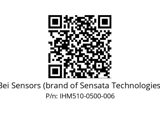  IHM5_10//2G29//00500//G6R// Bei Sensors (brand of Sensata Technologies) IHM510-0500-006