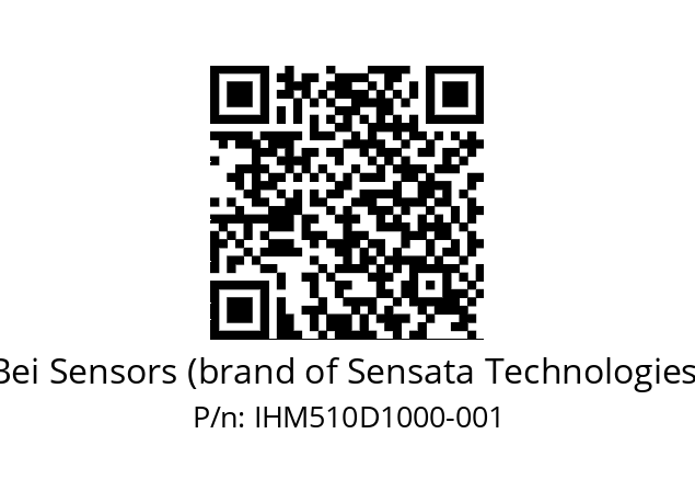  IHM5_10//2G29//10000//G6R// Bei Sensors (brand of Sensata Technologies) IHM510D1000-001