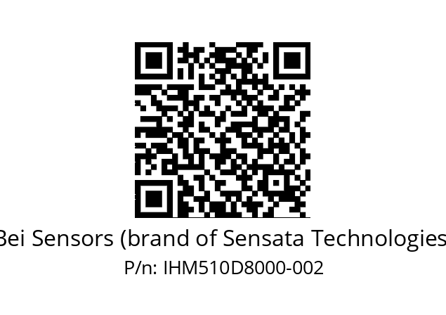  IHM5_10//2G29//80000//GPR100// Bei Sensors (brand of Sensata Technologies) IHM510D8000-002