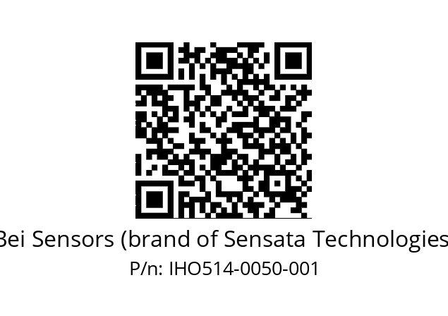  IHO5_14//2G29//00050//G3R100// Bei Sensors (brand of Sensata Technologies) IHO514-0050-001