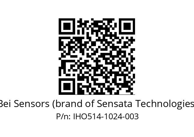  IHO5_14//2P29//01024//G6R// Bei Sensors (brand of Sensata Technologies) IHO514-1024-003