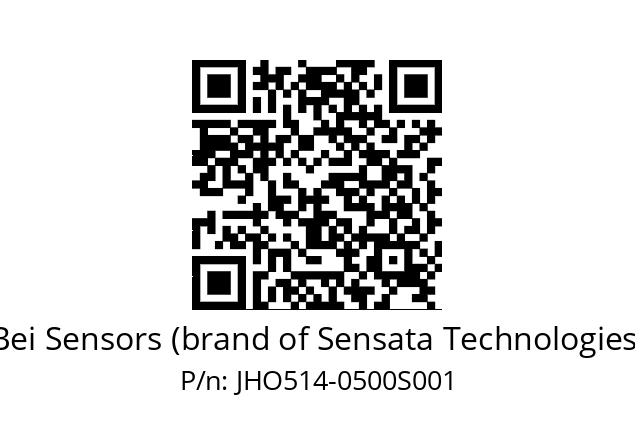  JHO5S14//5G50//00500/37/G3R020//--DS1D Bei Sensors (brand of Sensata Technologies) JHO514-0500S001