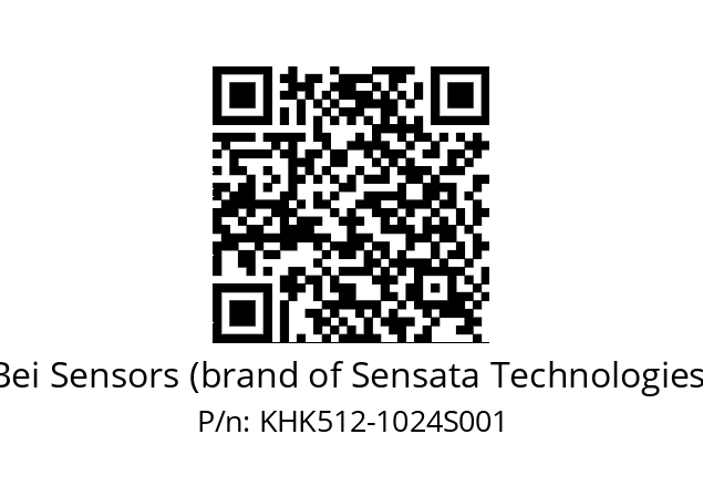  KHK5S12//RG5L//01024K4//GNR020/1F/D1DGBH Bei Sensors (brand of Sensata Technologies) KHK512-1024S001