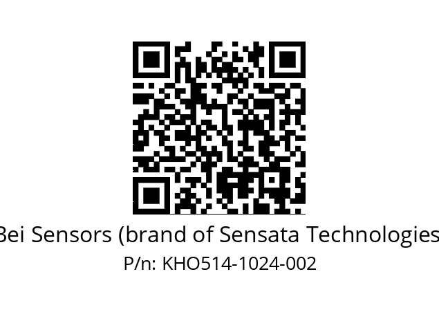  KHO5_14//RG5L//01024K4//GNR010//--DD-- Bei Sensors (brand of Sensata Technologies) KHO514-1024-002