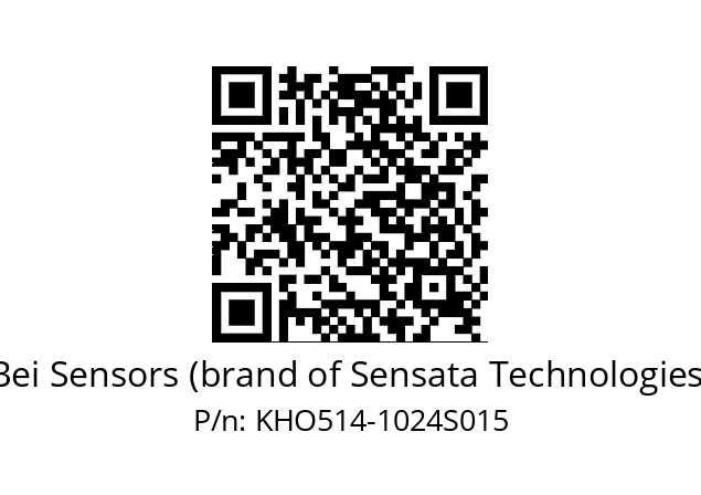  KHO5S14/02/RG5L//01024K4//GNR010/1F/--E2-- Bei Sensors (brand of Sensata Technologies) KHO514-1024S015