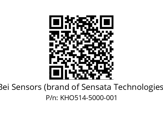  KHO5_14//RG5L//05000K8//GNR100//--DD-- Bei Sensors (brand of Sensata Technologies) KHO514-5000-001