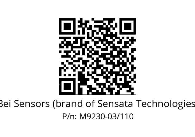  BRAS ANTI-COUPLE A ENTRAXE 110MM - HH_X Bei Sensors (brand of Sensata Technologies) M9230-03/110