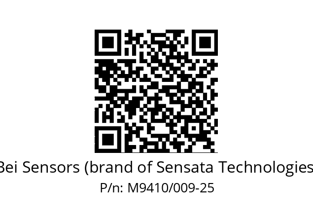  ACC. INTEGRÉ LP HHA9 HHAB 25MM Bei Sensors (brand of Sensata Technologies) M9410/009-25