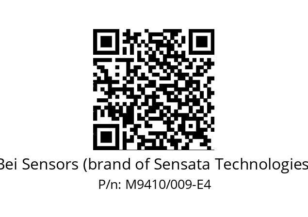  ACC. INTEGRÉ LP HHA9 HHAB 1/2- Bei Sensors (brand of Sensata Technologies) M9410/009-E4