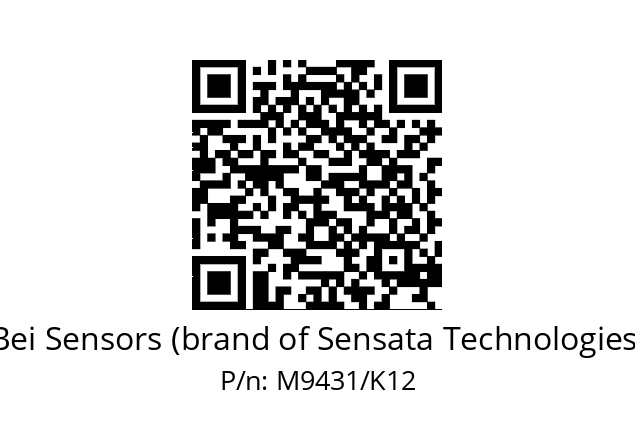   Bei Sensors (brand of Sensata Technologies) M9431/K12