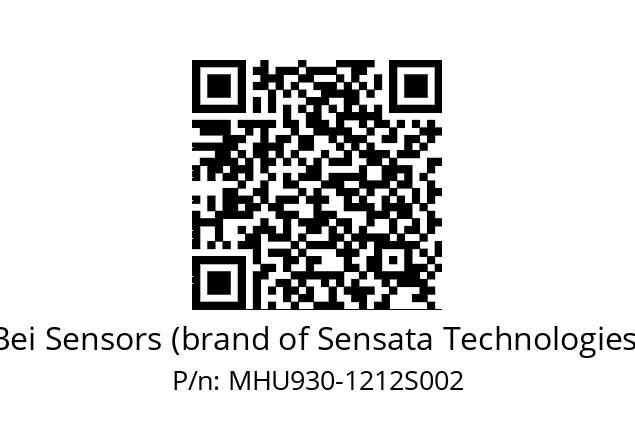  MHU9S30//PSSG//12B12D4//00R024//--DWDP Bei Sensors (brand of Sensata Technologies) MHU930-1212S002