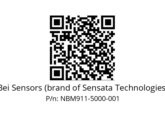  NBM9_11//5NO9//05000D50//N3R020//--10-- Bei Sensors (brand of Sensata Technologies) NBM911-5000-001