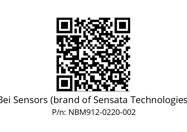  NBM9_12//5VM//C22//VBR// Bei Sensors (brand of Sensata Technologies) NBM912-0220-002