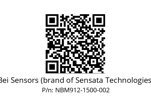  NBM9_12//5V4//M15//V3R020// Bei Sensors (brand of Sensata Technologies) NBM912-1500-002