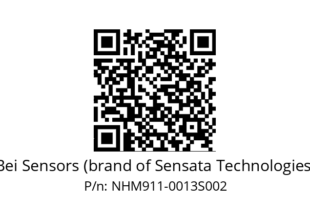  NHM9S11//5NC5//00013M36//00R//--072W Bei Sensors (brand of Sensata Technologies) NHM911-0013S002