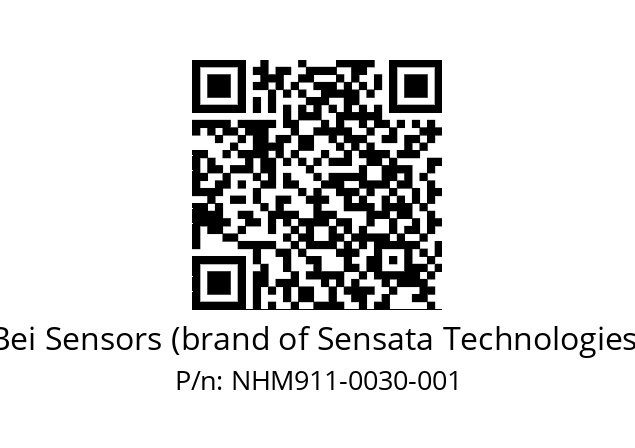  NHM9_11//5VM//D30//V3A050//--07-- Bei Sensors (brand of Sensata Technologies) NHM911-0030-001