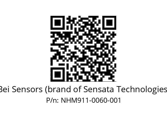  NHM9_11//5VP//D60//V6R//--07-- Bei Sensors (brand of Sensata Technologies) NHM911-0060-001