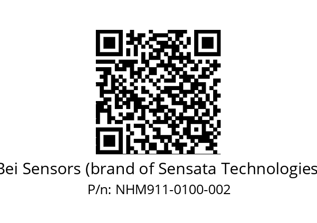  NHM9_11//5NL7//00100M18//NBR//--07-- Bei Sensors (brand of Sensata Technologies) NHM911-0100-002