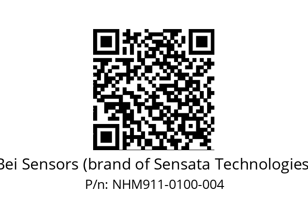  NHM911//5V2//C10//V3R060//C007-- Bei Sensors (brand of Sensata Technologies) NHM911-0100-004