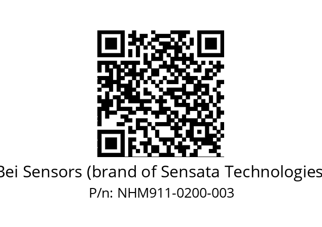  NHM9_11//5V2//C20//VBR// Bei Sensors (brand of Sensata Technologies) NHM911-0200-003