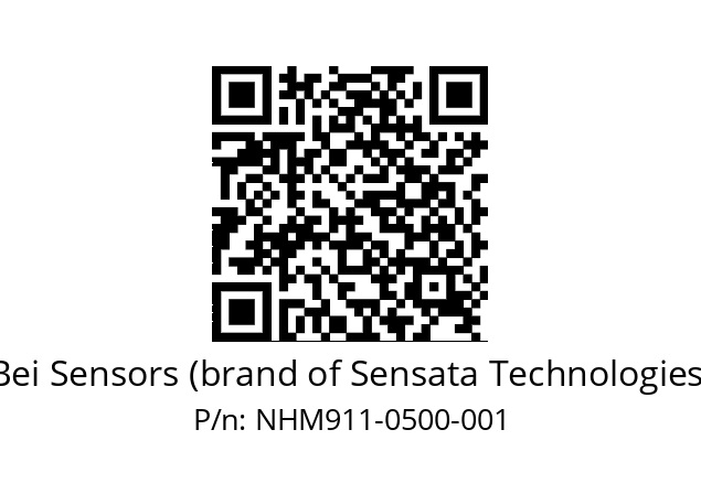  NHM9_11//5NC9//00500M10//NBR//--07-- Bei Sensors (brand of Sensata Technologies) NHM911-0500-001