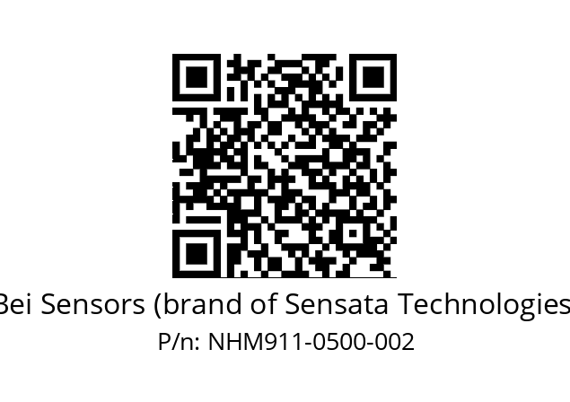  NHM9_11//5NL7//00500M30//NBR//--07-- Bei Sensors (brand of Sensata Technologies) NHM911-0500-002