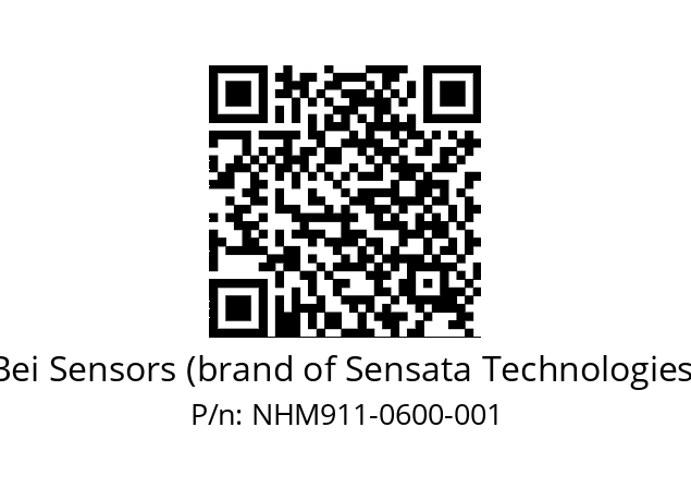  NHM9_11//5V2//C60//VBR//--07-- Bei Sensors (brand of Sensata Technologies) NHM911-0600-001