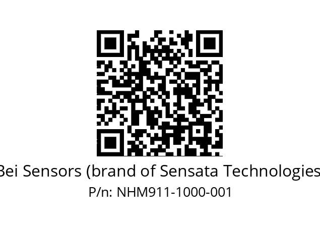  NHM9_11//2NJA//01000M30//NBR//--07-- Bei Sensors (brand of Sensata Technologies) NHM911-1000-001