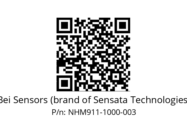  NHM9_11//5NC9//01000D50//N3R050// Bei Sensors (brand of Sensata Technologies) NHM911-1000-003