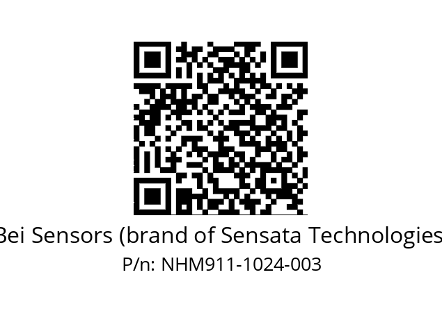  NHM9_11//5NL9//01024M25//N3R020//--07-- Bei Sensors (brand of Sensata Technologies) NHM911-1024-003