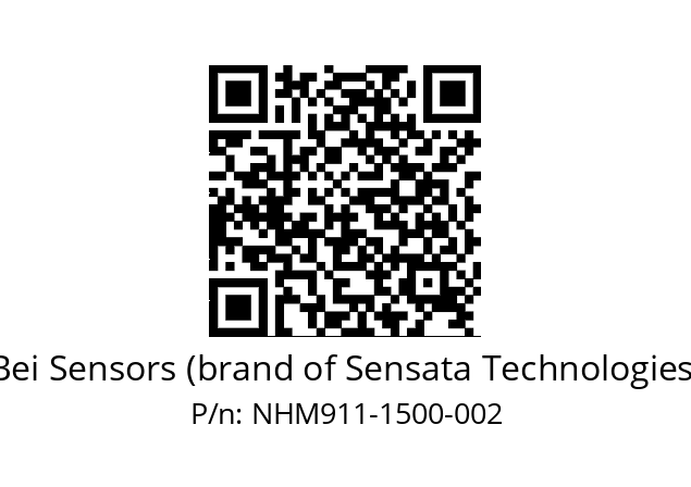  NHM9_11//5V2//M15//VBR//--07-- Bei Sensors (brand of Sensata Technologies) NHM911-1500-002