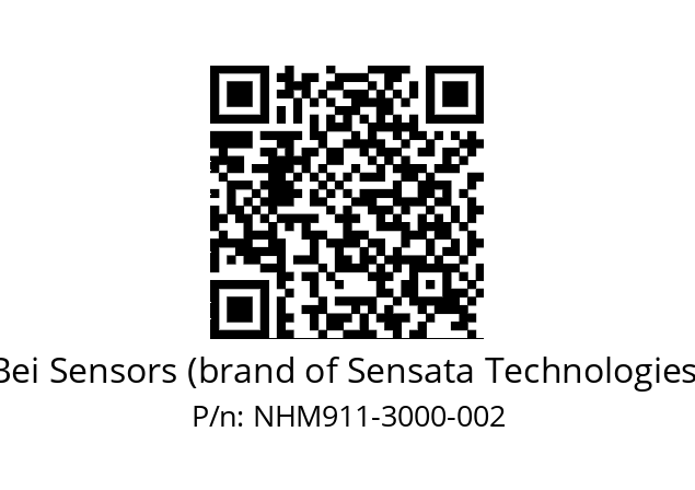  NHM9_11//5VP//M30//V3R020//--07-- Bei Sensors (brand of Sensata Technologies) NHM911-3000-002