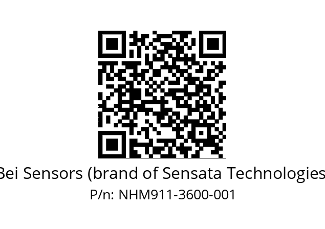  NHM9_11//2NA9//03600M30//N6R//--07-- Bei Sensors (brand of Sensata Technologies) NHM911-3600-001