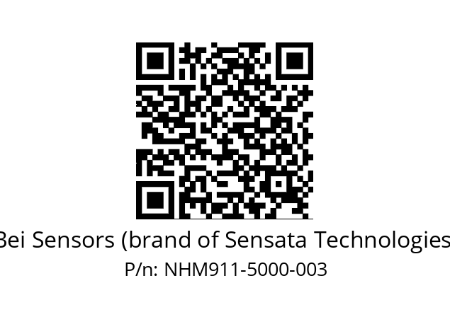  NHM9_11//5V2//M50//VBR// Bei Sensors (brand of Sensata Technologies) NHM911-5000-003