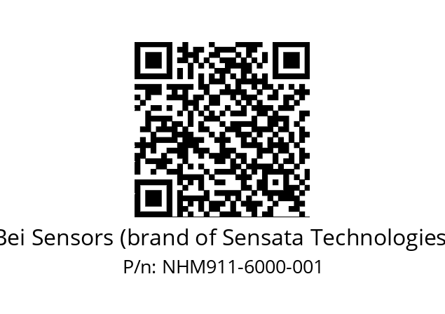  NHM9_11//5VM//M60//V3A020//--07-- Bei Sensors (brand of Sensata Technologies) NHM911-6000-001