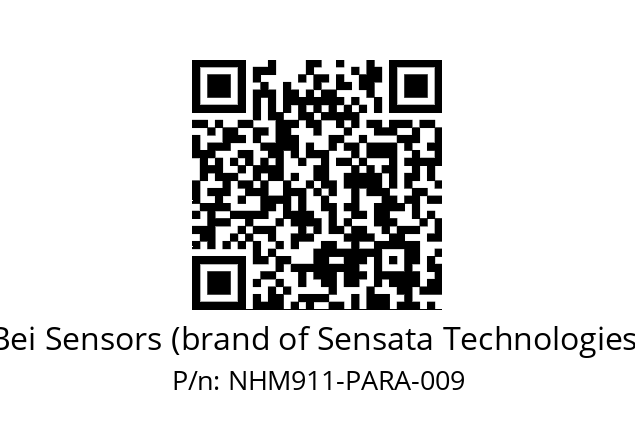  NHM9_11//5NL9//01024PAR//N6R//--07-- Bei Sensors (brand of Sensata Technologies) NHM911-PARA-009