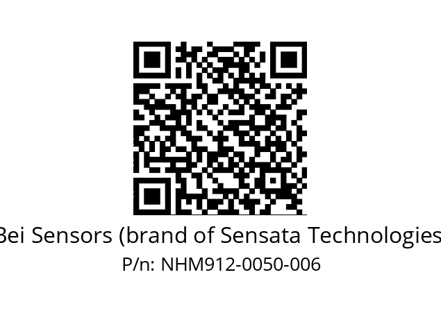  NHM9_12//5VM//D50//V6A// Bei Sensors (brand of Sensata Technologies) NHM912-0050-006