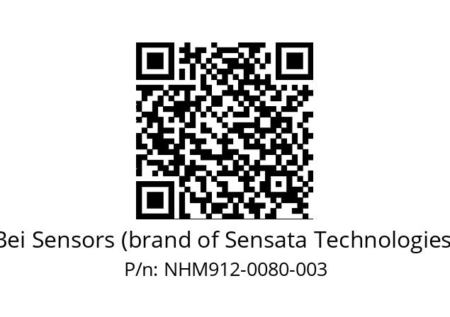  NHM9_12//5V2//D80//V6R// Bei Sensors (brand of Sensata Technologies) NHM912-0080-003